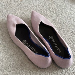 Rothy’s Light Pink Pointed Flats